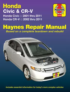 Honda Civic (01-11) & CR-V (02-11) Haynes Repair Manual