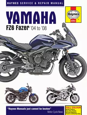 Yamaha FZ6 Fazer (04-08) Haynes Repair Manual