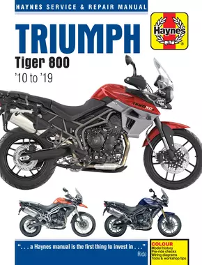 Triumph Tiger 800/800XC (10-19) Haynes Repair Manual (ABS versions included)