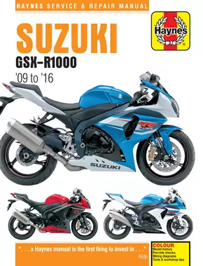 Suzuki GSX-R1000 (09-16) Haynes Repair Manual