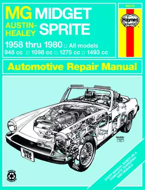 MG Midget & Austin-Healy Sprite (58-80) models covered MG Midget 1500 Roadster (74-80), Austin-Healy (58-72) & MG Midget (61-79) Haynes Repair Manual