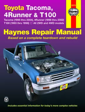 Toyota Tacoma (95-04), 4 Runner (96-02)& T100 (93-98) Haynes Repair Manual