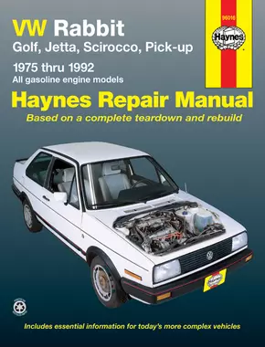 Volkswagen VW Rabbit Gas Engine (75-84), Rabbit Convertible (80-84), Golf (85-92), Jetta Gas Engine (80-92), Scirocco (75-88), Cabriolet (85-92) & Pick-up Gas Engine (80-83) Haynes Repair Manual