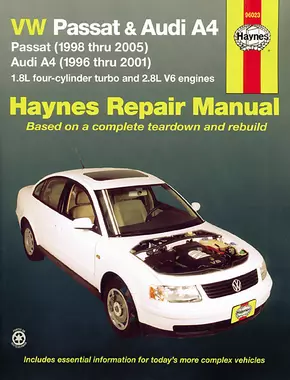 Volkswagen VW Passat (98-05) & Audi A4 1.8L turbo & 2.8L V6 (96-01) Haynes Repair Manual