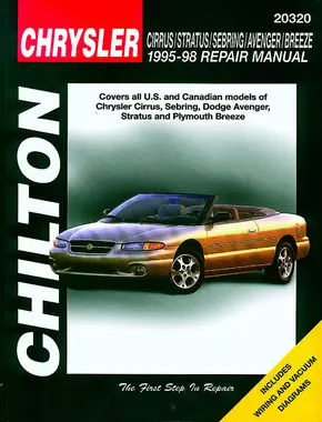 Chrysler Cirrus, Stratus, Sebring, Avenger, Breeze (1995-98) Chilton Repair Manual (USA)