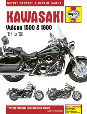 Kawasaki Vulcan 1500 (87-08) & 1600 (03-08) Haynes Repair Manual