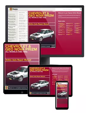 Chevrolet Nova & Geo Prizm (85-92) Haynes Online Manual