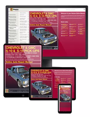 Chevy S-10 & GMC S-15 Gas Engine Pick-ups (82-93) covering S-10 Blazer & S-15 Jimmy (83-94) and Oldsmobile Bravada (91-94) Haynes Online Manual