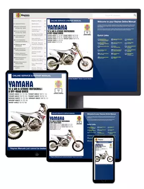 Yamaha YZ & WR 4-stroke Motocross Bikes (98-08) Haynes Online Manual
