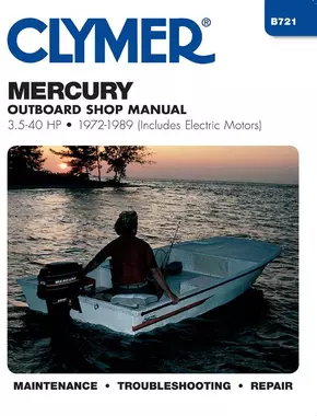 Mercury 3.5-40 HP Outboards Includes Electric Motors (1972-1989) Service Repair Manual Online Manual