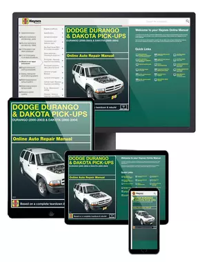 Dodge Durango (00-03) and Dodge Dakota (00-04) Haynes Online Manual