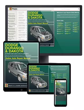 Dodge Durango (04-09) and Dodge Dakota (05-11) Haynes Online Manual
