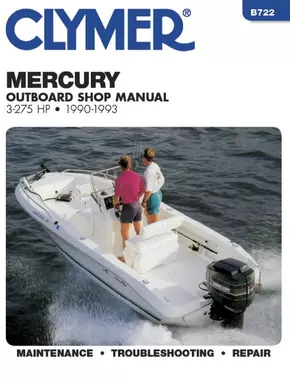 Mercury Mariner 3-275 HP Outboard Engine (1990-1993) Service Repair Manual Online Manual