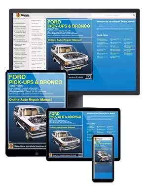 Ford F-100 thru F-350 Pick-ups and Bronco (80-96) (Also includes F-250HD and F350 for 1997) Haynes Online Manual