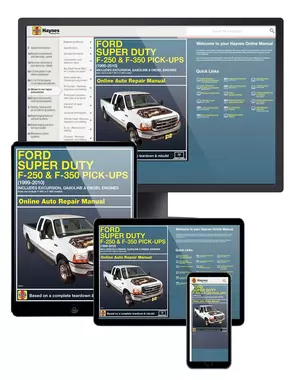 Ford Super Duty F-250 and F-350 Pick-ups and Excursion (99-10) Haynes Online Manual
