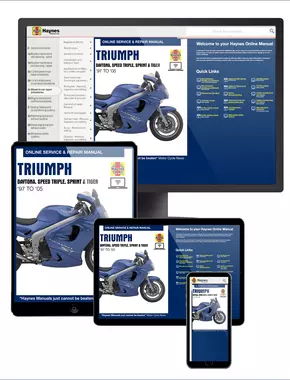 Triumph Daytona, Speed Triple, Sprint and Tiger 885cc and 955cc models (97-05) Haynes Online Manual