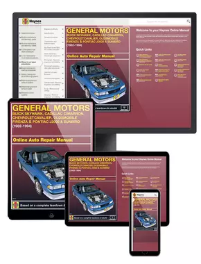 Buick Skyhawk, Cadillac Cimarron FWD, Chevrolet Cavalier, Oldsmobile Firenza, Pontiac J2000 and Sunbird FWD Models (82-94) Haynes Online Manual