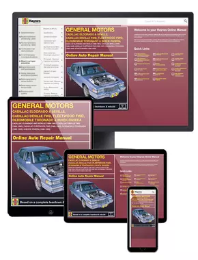 Cadillac Eldorado and Seville (86-91), Cadillac Deville FWD (86-93), Cadillac Fleetwood FWD (86-92), Oldsmobile Toronado (86-92), & Buick Riviera (86-93) Haynes Online Manual