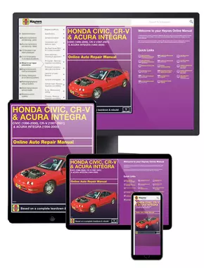 Honda Civic (96-00), Honda CR-V (97-01), and Acura Integra (94-00) Haynes Online Manual