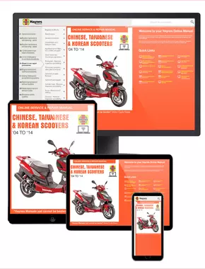 Chinese, Taiwanese & Korean Scooters 50-200cc (04-14) Haynes Online Manual