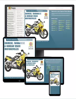 Chinese, Taiwanese & Korean 125cc Motorcycles Haynes Online Manual