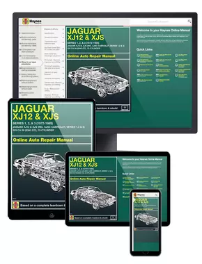 Jaguar XJ12, & XJS including XJSC Cabriolet, Series 1,2 and 3 (72-85) Haynes Online Manual