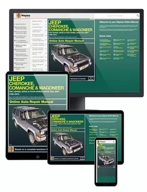 2WD and 4WD Gas Jeep Cherokee, Comanche and Wagoneer Limited (84-01) Haynes Online Manual