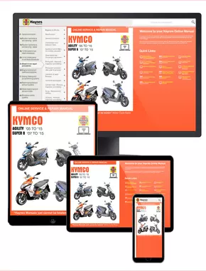 Kymco Agility (05-15) and Super 8 (07-15) Scooters Haynes Online Manual
