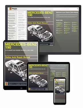 Mercedes-Benz 190 4-Cylinder Gas Engine Models (84-88) Haynes Online Manual