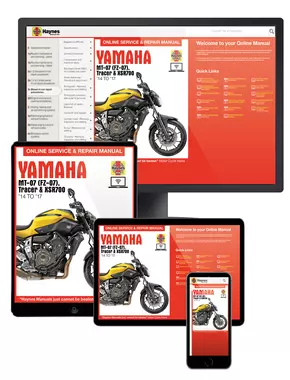 Yamaha MT-07, FZ-07, MT-07TR Tracer & XSR700, '14-'17 Haynes Online Manual