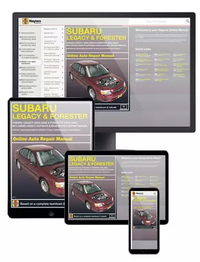 Subaru Legacy and Forester (00-09) Haynes Online Manual (Including Outback and Baja)