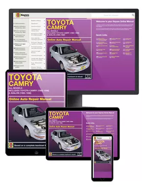 Toyota Camry covering all models of Camry (1992 thru 1996) and Avalon (1995 thru 1996) Haynes Online Manual 