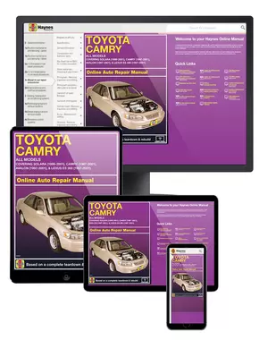 Toyota Camry covering Solara ('99-'01), Camry ('97-'01), Avalon ('97-'01), and Lexus ES 300 ('97-'01) Haynes Online Manual 