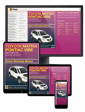 Toyota Matrix (03-11) & Pontiac Vibe (03-10) Haynes Online Manual 