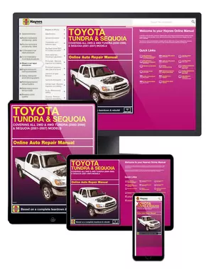 Toyota 2WD and 4WD Tundra (00-06) & Sequoia (01-07) Haynes Online Manual 