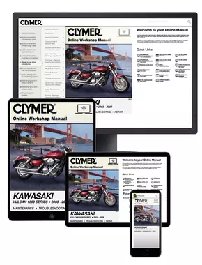 Kawasaki Vulcan 1600 Series Motorcycle (2003-2008) Service Repair Manual Online Manual