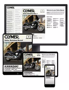 Kawasaki Vulcan 900 Classic, Classic LT & Custom Motorcycle (2006-2013) Service Repair Manual Online Manual