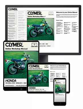 Honda 100-350cc OHC Singles Motorcycle (1969-1982) Clymer Online Manual
