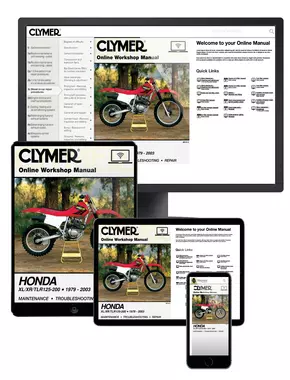 Honda XL/XR/TLR 125-200 Motorcycle (1979-2003) Clymer Online Manual
