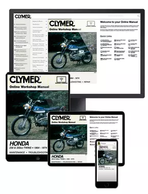 Honda 250 & 350 CC Twins Motorcycle (1964-1974) Clymer Online Manual