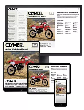 Honda XL/XR250 (1978-2000) & XL/XR350R (1983-1985) Clymer Online Manual
