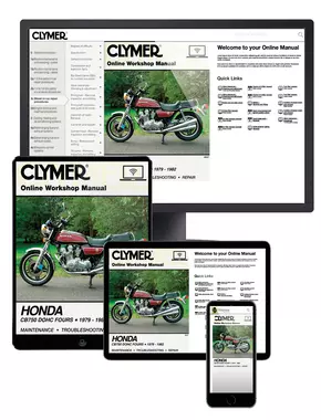 Honda CB750 Dual Overhead Cam Motorcycle, 1979-1982 Clymer Online Manual