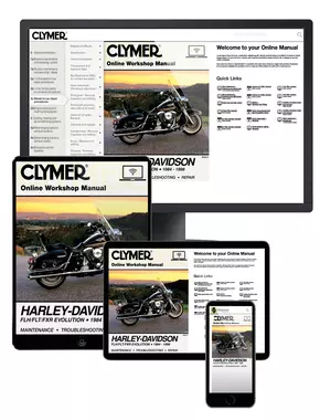 Harley-Davidson Road King, Electra, Tour Glide, Low Rider Motorcycle (1984-1998) Clymer Online Manual