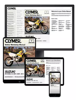 Suzuki DR-Z400E, S & SM Manual Motorcycle (2000-2012) Service Repair Manual Online Manual