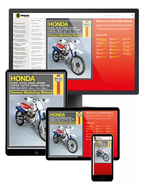 Honda XR50R, XR70R, XR80R, XR100R, CRF50F, CRF70F, CRF80F & CRF100F (85-16) Haynes Online Manual