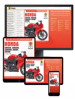 Honda CBR125R, CBR250R & CRF250L/M (11-18) Haynes Online Manual