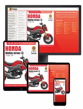 Honda MSX125 (Grom) (13 - 18) Haynes Online Manual