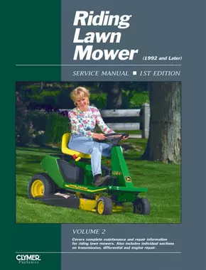 Proseries Riding Lawn Mower Service Repair Manual Volume 2