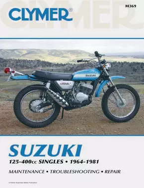 Suzuki 125-400cc Singles Motorcycle (1964-1981) Service Repair Manual