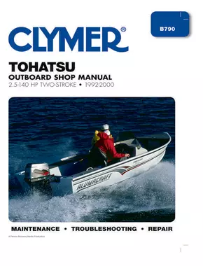 Tohatsu 2.5-140 HP 2-Stroke Outboards (1992-2000) Service Repair Manual